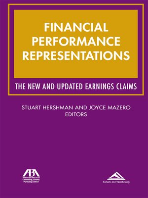 cover image of Financial Performance Representations